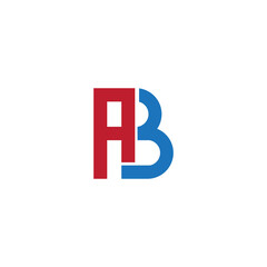 AB letter vector design for icon, symbol or logo 
