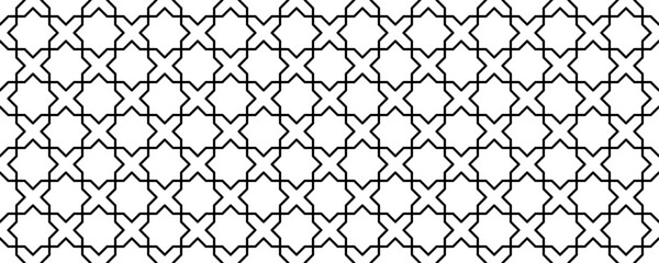 line maroccan mosaic seamless pattern