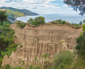 The Cathedral Cliffs conglomerate and sandstone formation similar to 