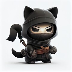 ninja cat in costume