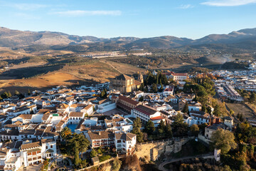 Fototapeta na wymiar Santa Maria la Mayor - Ronda, Spain