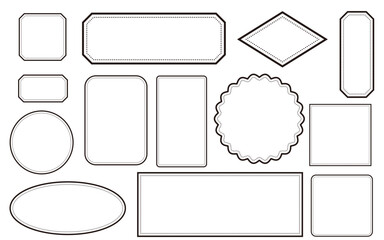 Vector Frame Set Decoration Vintage Decor
