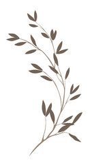 Set of leaves on White transparent background. Stock vector illustration. 03