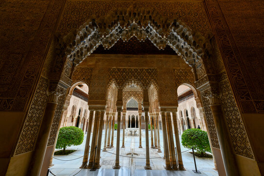 Lion Patio - Alhambra, Granada, Spain