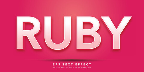ruby editable text effect