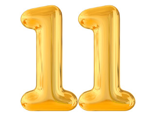 Gold Balloon Number 11