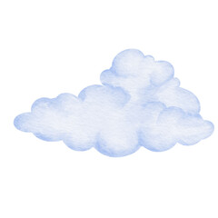 Watercolor Blue cloud.