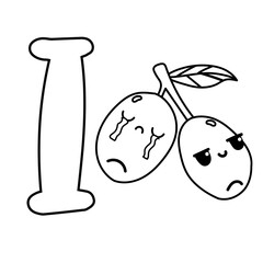 Fruit Alphabet Clip Art, Fruit A to Z Clipart, Cute a-z Clipart ,Clip Art for Personal and Commercial use, Digital clip art for Download