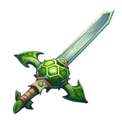 剣のアイコンイラスト(AI generated image)