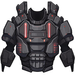 鎧のアイコンイラスト(AI generated image)