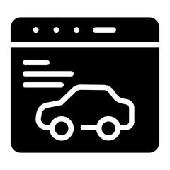 advertising glyph icon