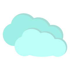 Illustration of  Cloudy Weather design Icon