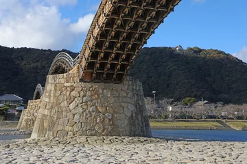 Foto op geborsteld aluminium Kintai Brug 錦帯橋