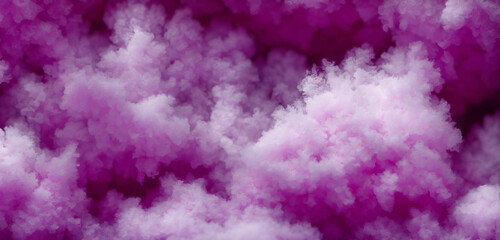 Fototapeta premium Carnival-themed wonderland with colorful and fluffy cotton candy texture. sugar crystals, pink candy. Generative AI
