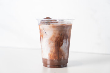 chocolate milk shake in glass