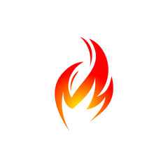 Vector Fire Hot Logo