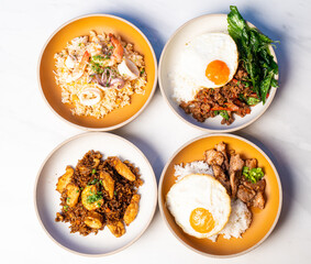 mix Thai street food rice