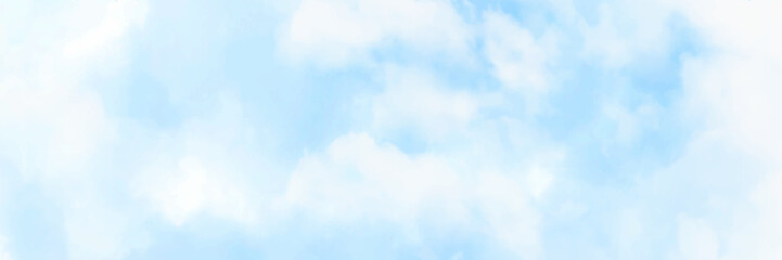 Sky and clouds with soft light from the sun. Blue sky and clouds. Summer air background