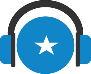 Somalia headphone flag.