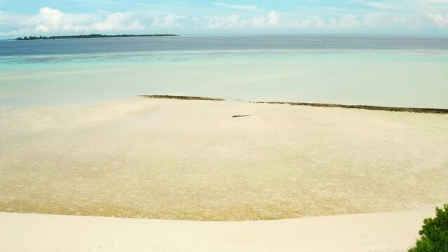 Aerial view of Timba Timba Island, Semporna, Sabah, Malaysia