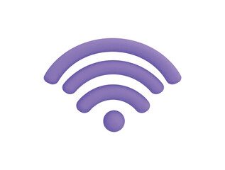 wifi signal connection and network symbol with 3d vector icon cartoon minimal style