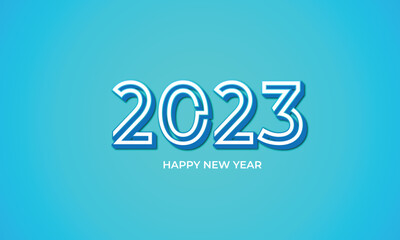 2023 happy new year editable text effect vector