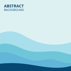 Water wave lines vector abstract background