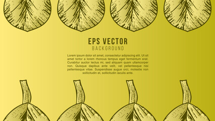 Yellow autumn leaves background. Realistic autumn yellow leaf isolated on yellow background. Fall sale background. Vector illustration EPS10