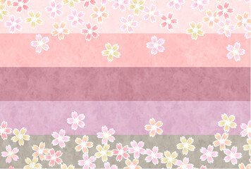 桜　年賀状　春　背景	