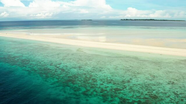 Aerial view of Timba Timba Island, Semporna, Sabah, Malaysia