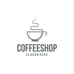 coffee cup logo design vector image , cup logo 