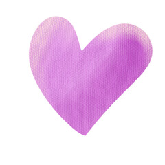 The pink heart drawing png image.