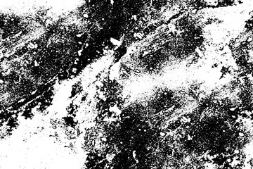 Grunge is black and white abstract. Monochrome texture