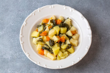 Turkish olive oil foods; celery (Turkish name; Zeytinyagli kereviz)