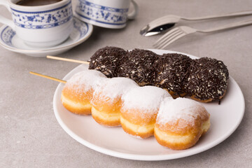 bake, bakery, bite mark, business, chocolate sprinkles, coffee time, cup and saucer, delicious, dessert, donat, donuts, doughnut, flavour, food, food and beverage, fresh, homemade, industry, junk food