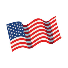 waving US flag