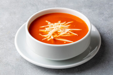Delicious looking tomato soup. Turkish name; Domates corbasi