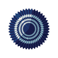 blue rosette icon