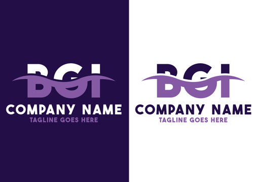 Letter BGI logo design template, BGI logo