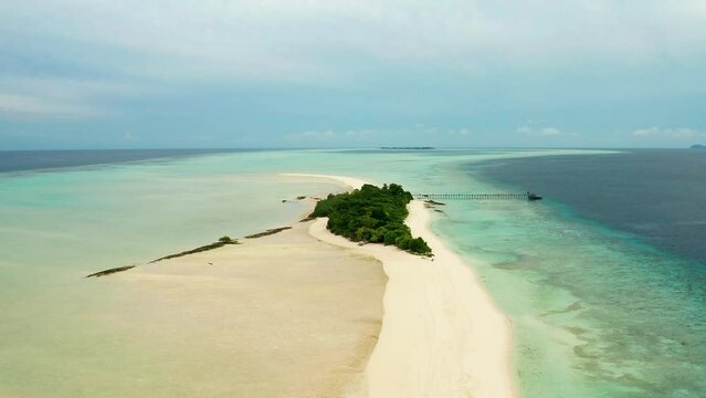 Aerial view of Timba Timba Island, Semporna, Sabah, Malaysia