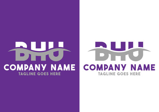 Letter BHU logo design template, BHU logo