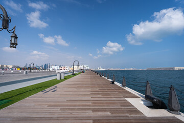 Obraz premium Mina district in old Doha port, Qatar