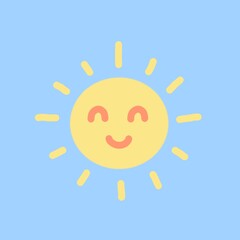 The sun and the smiling face