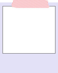 cute pastel blank paper planner