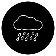 Illustration of Rainy Weather design Icon