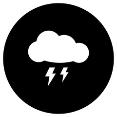 illustration of Thunderstorm design Icon