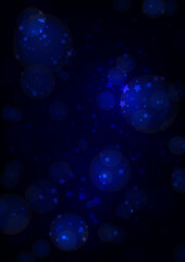 The abstract background shines, shimmers, sparkles with starlight. Mystical lighting. Vector