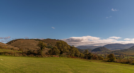 Molise, Italy.  Spectacular autumn panorama.