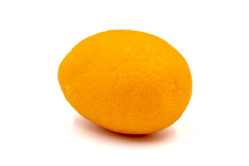 Cumquat or kumquat isolated on a white background. Clipping Path. Full depth of field. close up