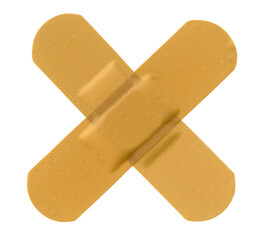 Cross adhesive bandage